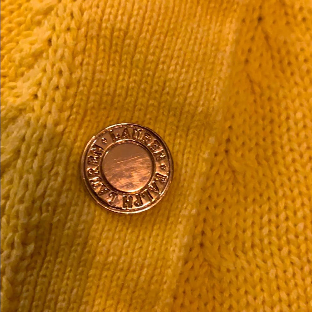 RALPH LAUREN Sweater| Gold Snap Button closure - Picture 6 of 7